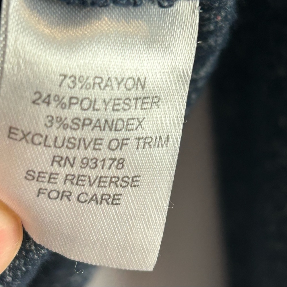 Workshop Republic Clothing Long Sleeves Blue Hoodie Size Medium - Picture 7 of 9